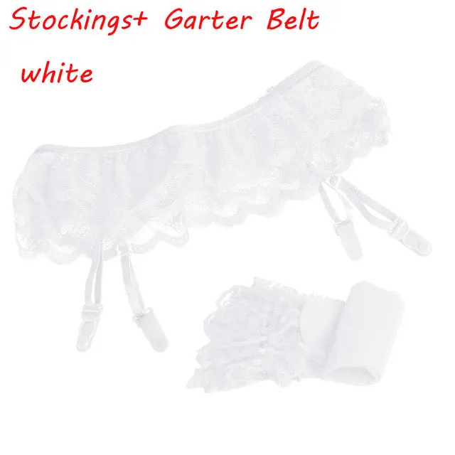 1 Set Womens Fashion Sexy Hot Lace Soft Top Thigh-Highs Stockings   Suspender Garter Belt