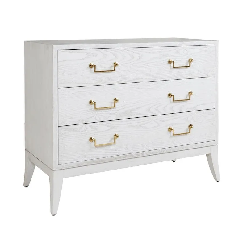 Avis White Washed Chest of Drawers