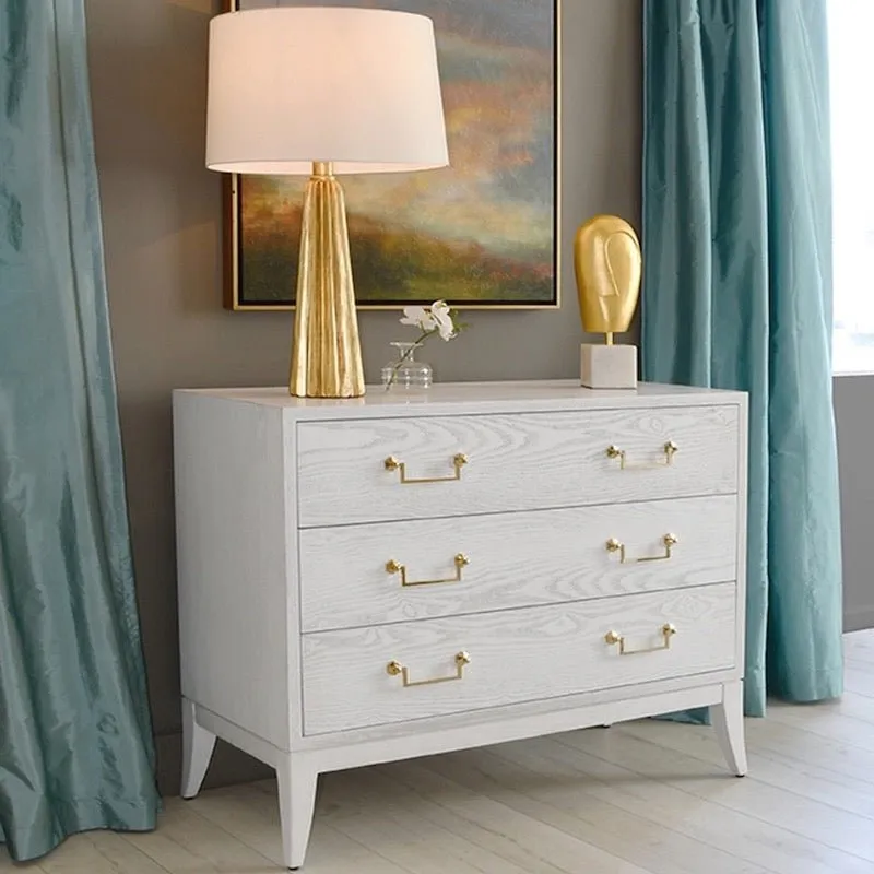 Avis White Washed Chest of Drawers