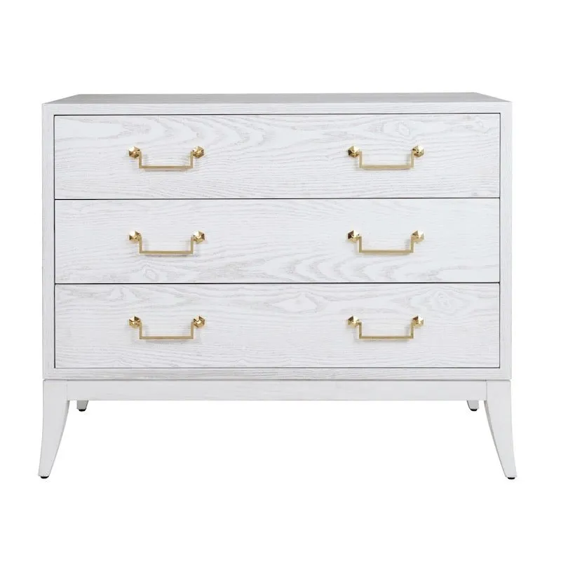 Avis White Washed Chest of Drawers