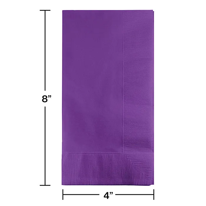 Bulk Pack of 100 Amethyst Dinner Napkins 2Ply 1/8Fld