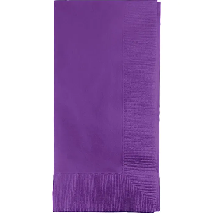 Bulk Pack of 100 Amethyst Dinner Napkins 2Ply 1/8Fld