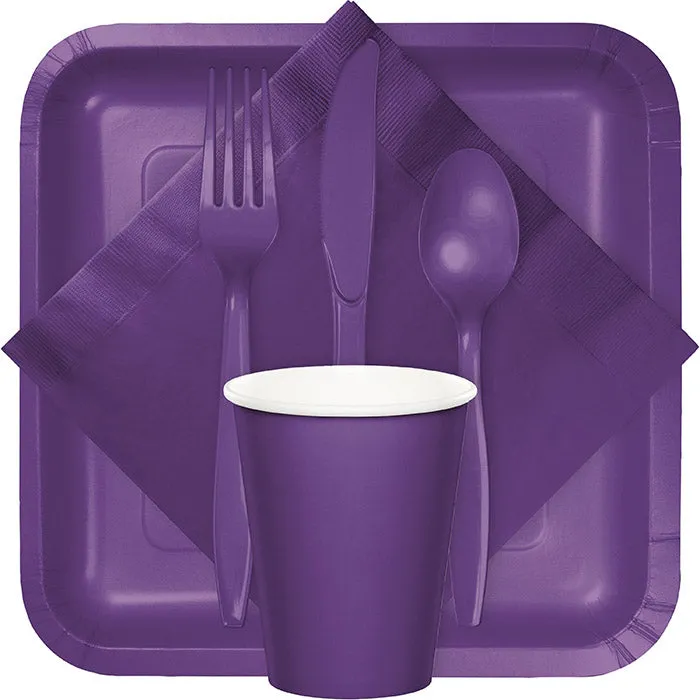 Bulk Pack of 100 Amethyst Dinner Napkins 2Ply 1/8Fld