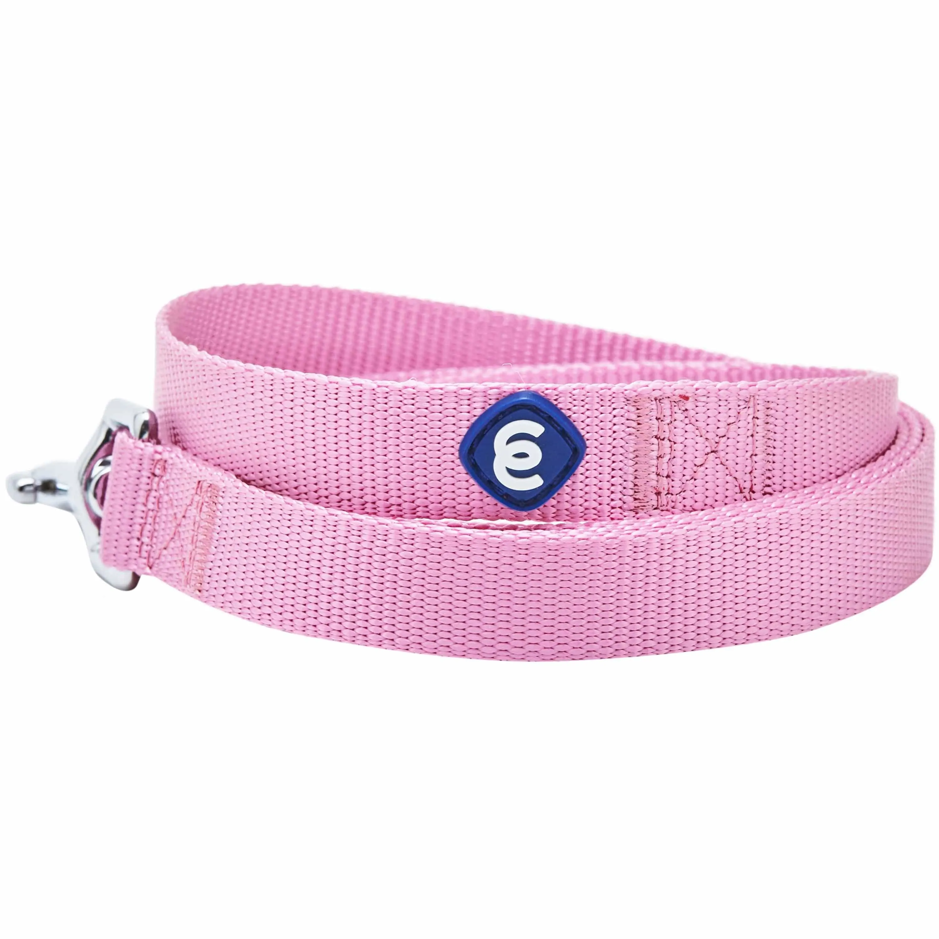 Classic Solid Color Dog Leash, Pink/Red