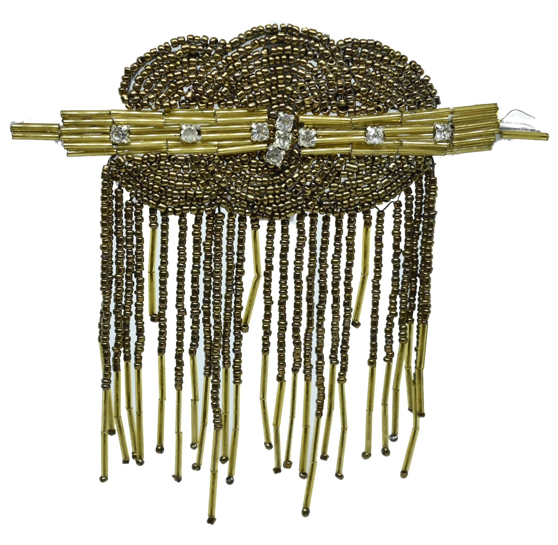 Dangling Beaded Patch 4.50" x 4'' - 1 Piece