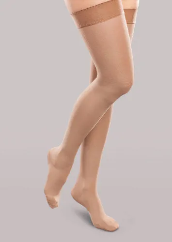 EASE Women's Opaque Thigh High, 15-20 mmHg, Closed Toe