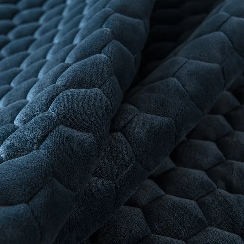 Elegant Velvet Thick Mattress Cover