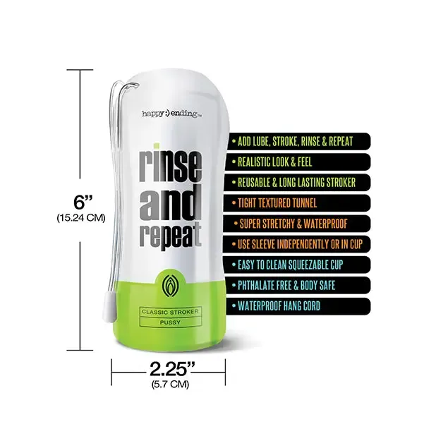 Happy Ending Rinse And Repeat Classic Stroker - Pussy