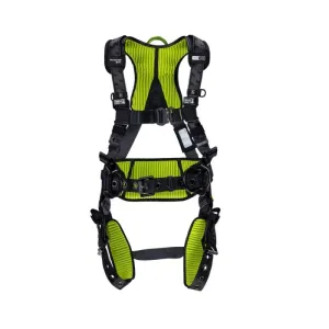 Honeywell Miller H7CC1A2 Full Body Harness - Construction Comfort, Green, Universal, 1 Each