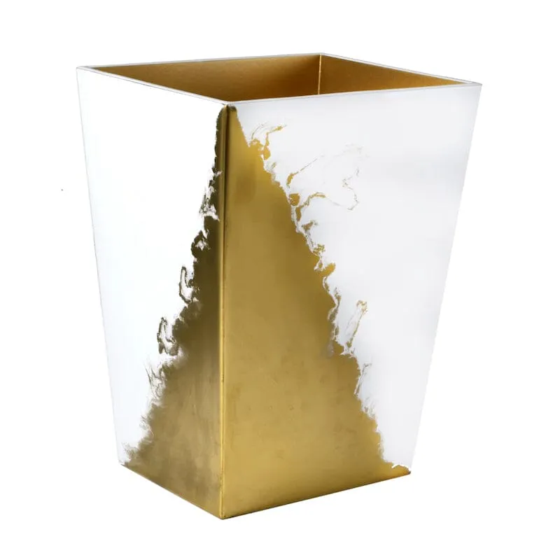Lava Pure White & Gold Bath Accessories by Mike   Ally