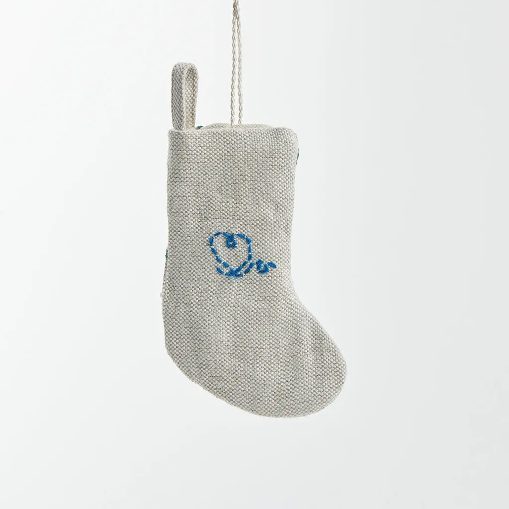 Mini Stocking Nutcracker Ornament