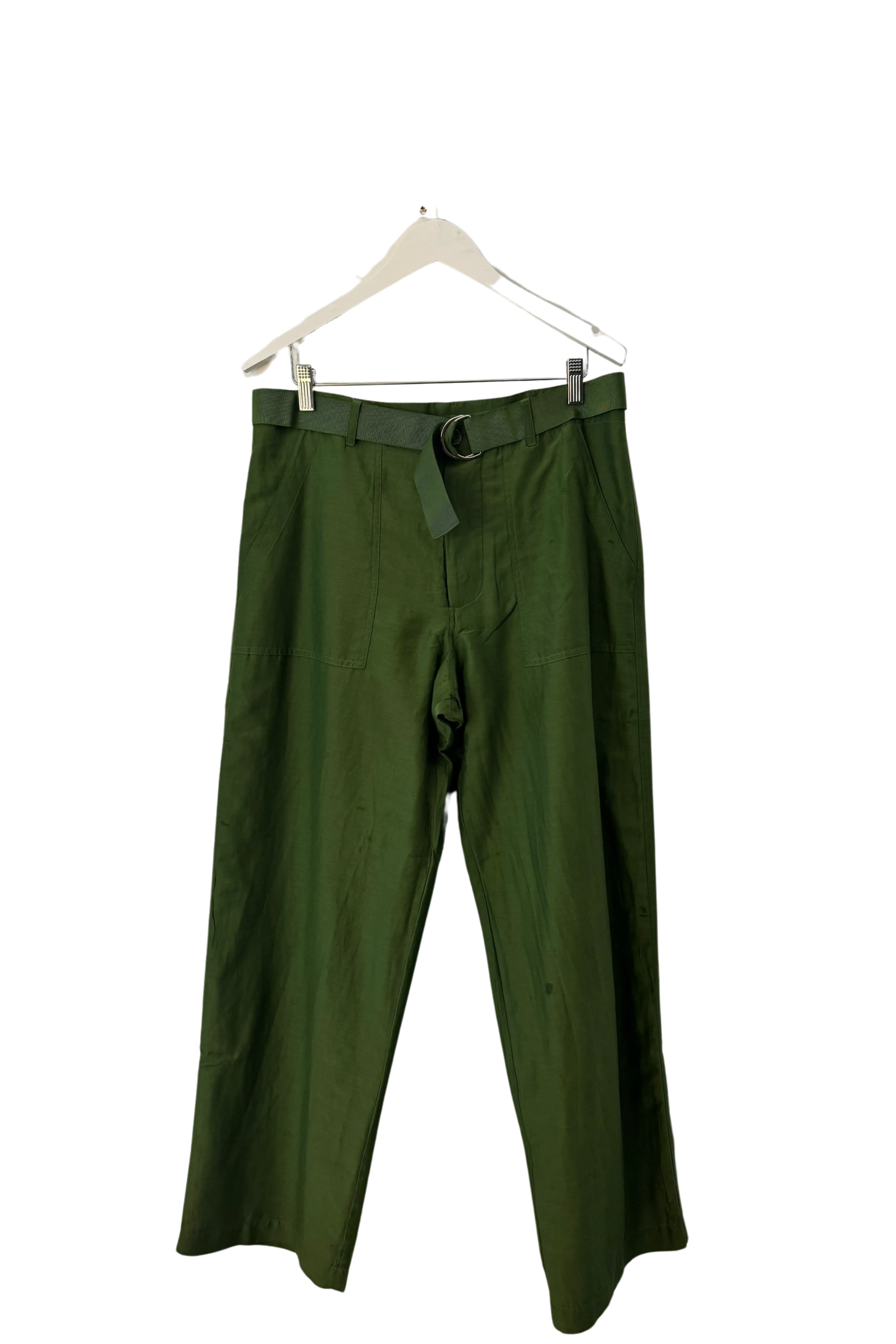 Moss Silk Utility Pant