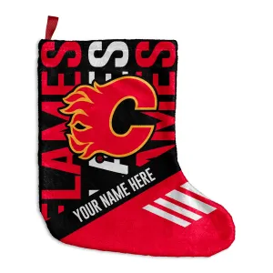 Personalized Calgary Flames Echo Christmas Stocking - 9"x16"