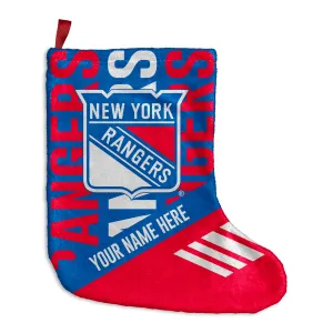Personalized New York Rangers Echo Christmas Stocking - 9"x16"