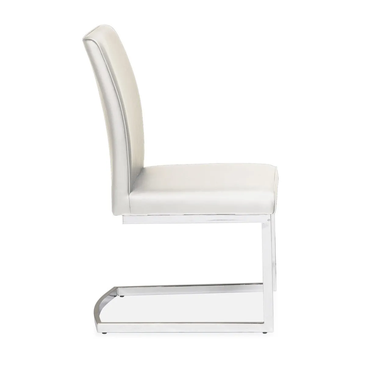 Shirelle chair in White Leatherette - Set of 2