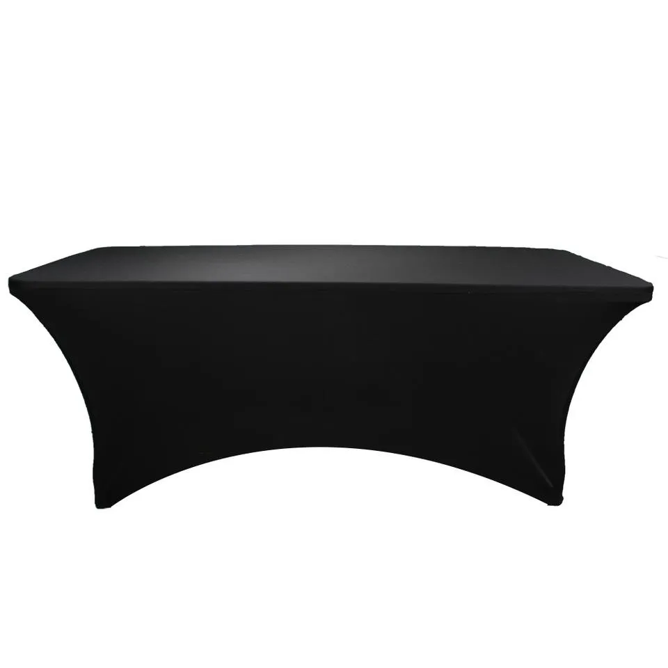 Spandex Black Tablecloth
