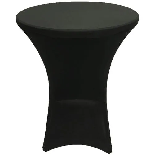 Spandex Black Tablecloth