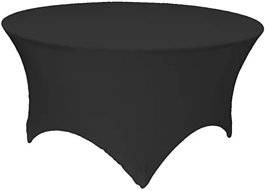 Spandex Black Tablecloth