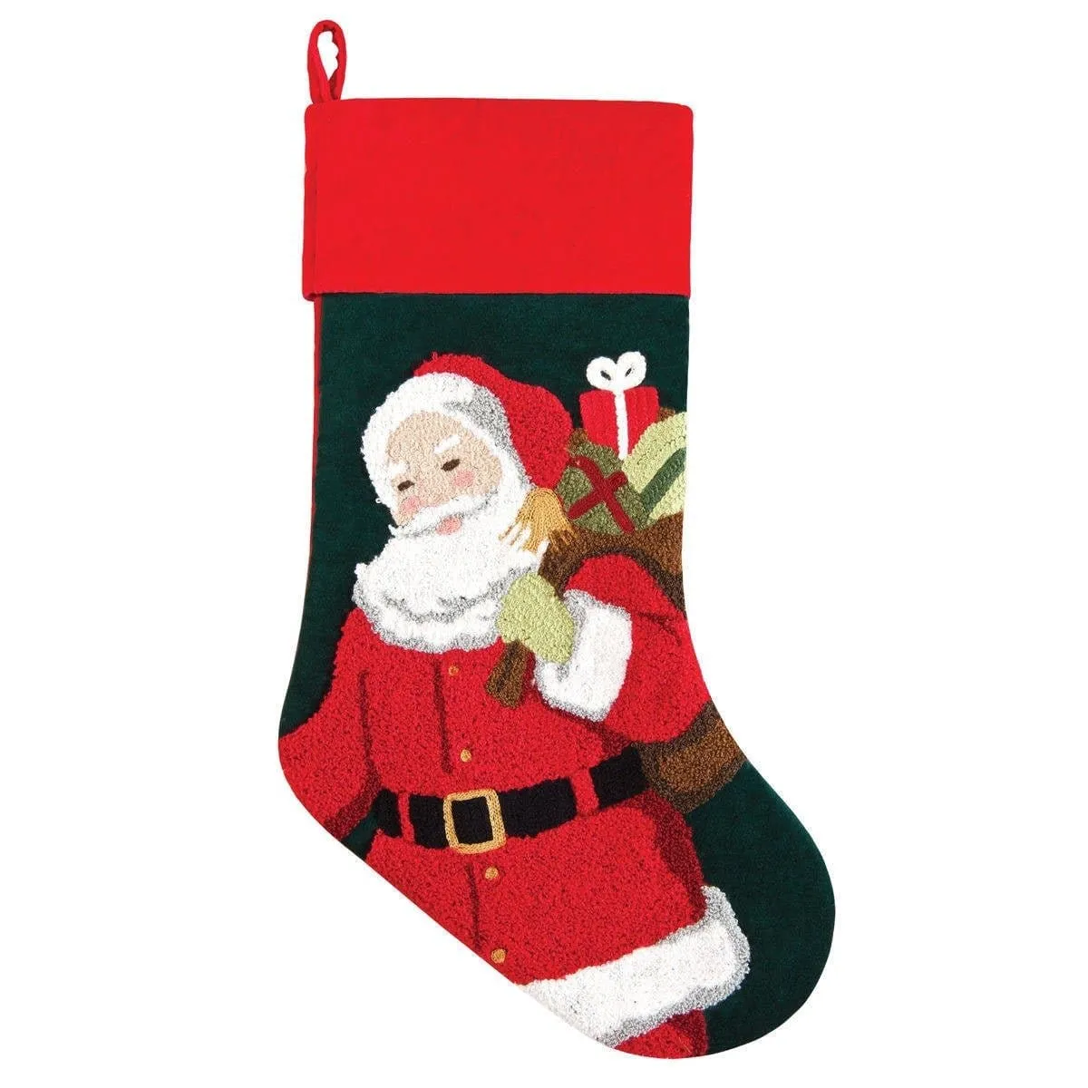 Whimsical Nutcracker or Cute Snowman Tufted Velvet Children's Christmas Stockings Embroidered and Personalized with Names Family Heirloom