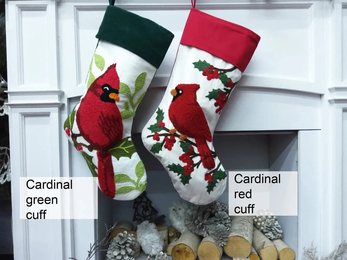 Whimsical Nutcracker or Cute Snowman Tufted Velvet Children's Christmas Stockings Embroidered and Personalized with Names Family Heirloom